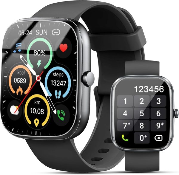 Smart Watch, 1.91" HD Screen Smartwatch for Men Women(Answer/Make Call), Fitness Watch with Heart Rate/Sleep Monitor/Steps Monitor, 110+ Sports Modes, IP68 Waterproof Activity Trackers for Android iOS